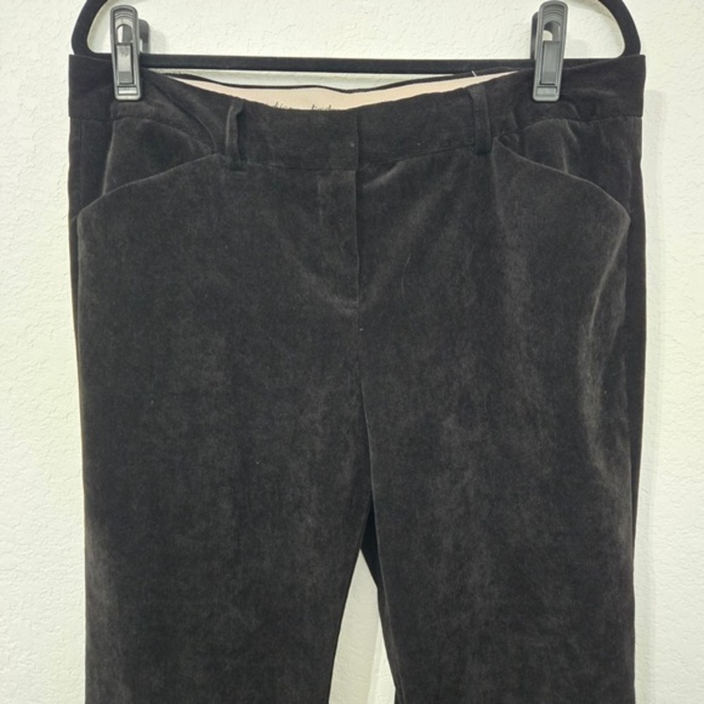 Norma Kamali Corduroy Pants Black Career Office Business Casual Size 12 - Picture 2 of 7